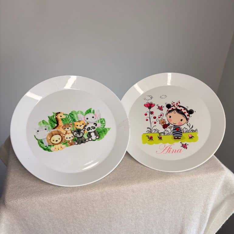 Assiette enfant personnalisée Ø19 cm en polymère