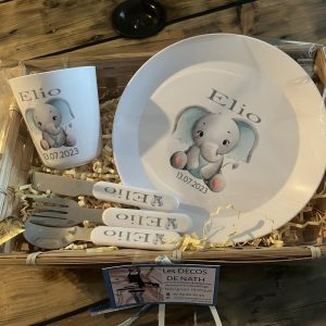 Coffret repas enfant personnalisé complet